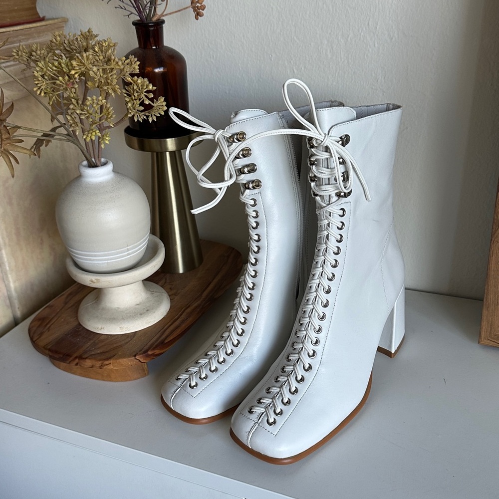 Jefferey Campbell Lace-Up Belmond Boots Never Worn
